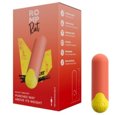 Romp - riot multifuncional vibratório bullet laranja + amarelo romp caliente. Pt