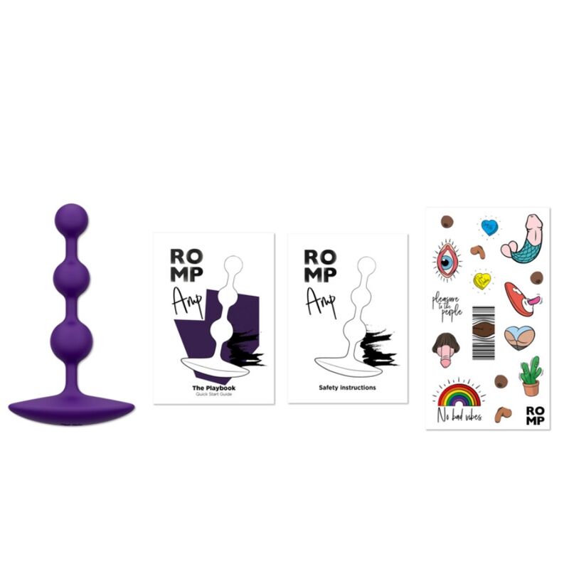 ROMP - AMP CONTAS ANAL DE SILICONE FLEXÍVEIS ROXAS 12,5 CM ROXAS 12 Romp - amp contas anal de silicone flexíveis roxas 12,5 cm roxas - image 12
