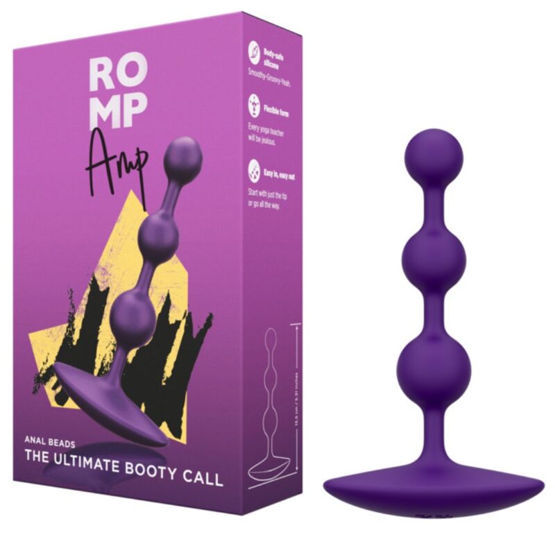 ROMP - AMP CONTAS ANAL DE SILICONE FLEXÍVEIS ROXAS 12,5 CM ROXAS 7 Romp - amp contas anal de silicone flexíveis roxas 12,5 cm roxas - image 7