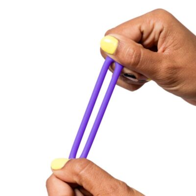 Alternative view of ROMP - REMIX TRIO CONJUNTO DE 3 ANÉIS PENIANOS DE SILICONE ROXOS