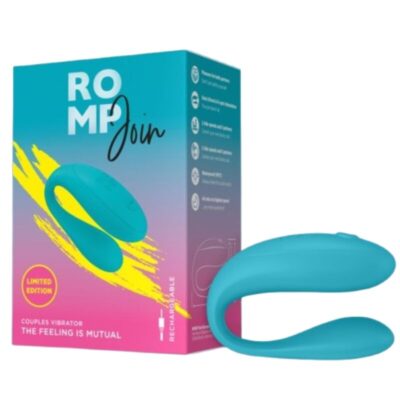 Romp - join juntem-se ao vibrador para casais turquesa romp caliente. Pt