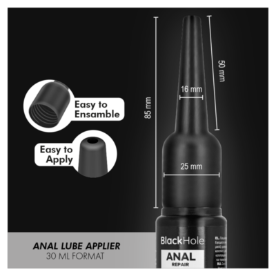 Black hole - aplicador de lubrificante anal tamanho p 30 ml black hole caliente. Pt