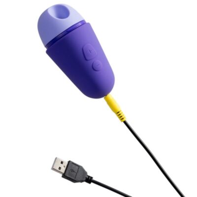 Romp - free x estimulador clitoriano com tampa, 10 níveis, recarregável, roxo romp caliente. Pt
