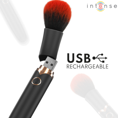 INTENSE - EMILIA ESCOVA VIBRATÓRIA 10 VIBRAÇÕES 16 CM 12 Intense - emilia escova vibratória 10 vibrações 16 cm intense high tech caliente. Pt