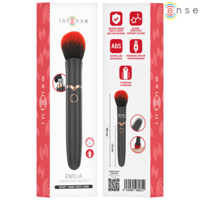 INTENSE - EMILIA ESCOVA VIBRATÓRIA 10 VIBRAÇÕES 16 CM 13 Intense - emilia escova vibratória 10 vibrações 16 cm intense high tech caliente. Pt