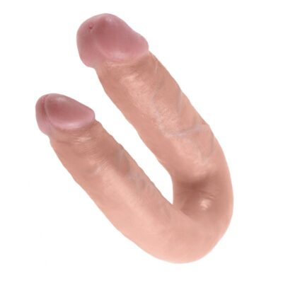 King cock - em forma de u médio duplo problema carne king cock caliente. Pt