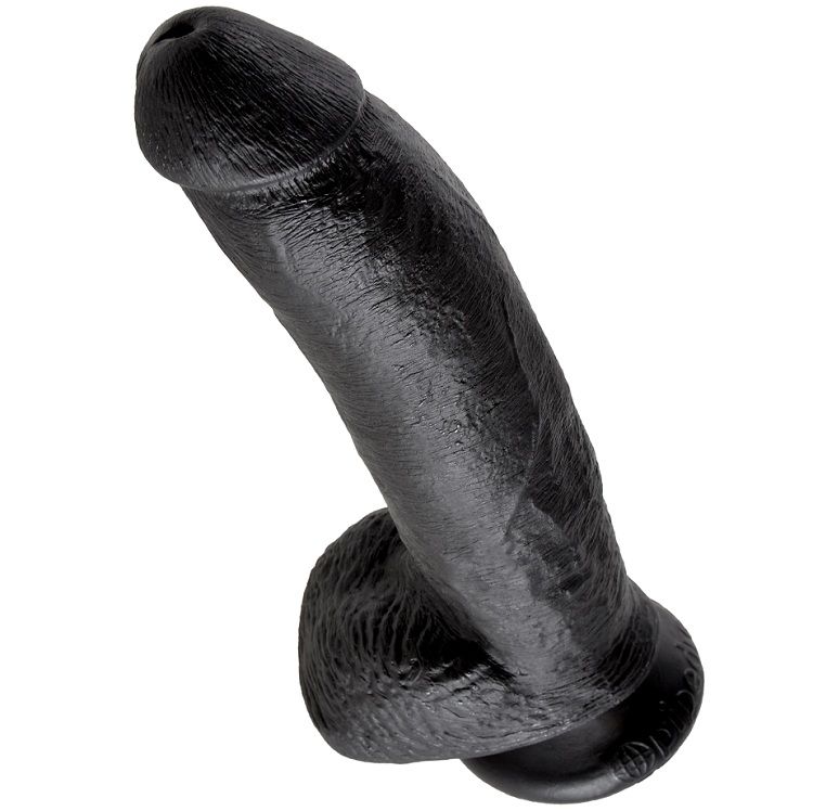 KING COCK - 9 DILDO PRETO COM BOLAS 22.9 CM 4 King cock - 9 dildo preto com bolas 22. 9 cm - image 4