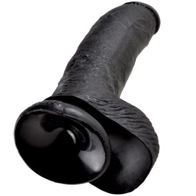 KING COCK - 9 DILDO PRETO COM BOLAS 22.9 CM 9 King cock - 9 dildo preto com bolas 22. 9 cm king cock caliente. Pt