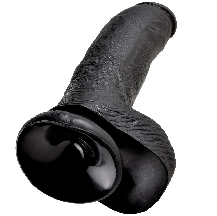 KING COCK - 9 DILDO PRETO COM BOLAS 22.9 CM 5 King cock - 9 dildo preto com bolas 22. 9 cm - image 5