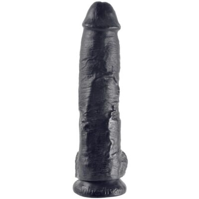 Alternative view of KING COCK - 10 DILDO PRETO COM BOLAS 25.4 CM