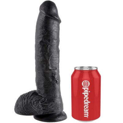 King cock - 10 dildo preto com bolas 25. 4 cm king cock caliente. Pt
