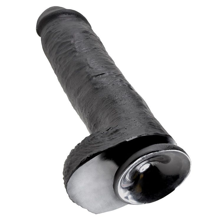 KING COCK - 11 DILDO PRETO COM BOLAS 28 CM 3 King cock - 11 dildo preto com bolas 28 cm - image 3