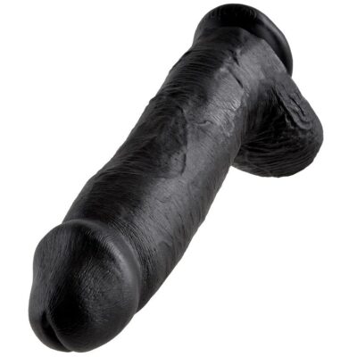 Alternative view of KING COCK - 12 DILDO PRETO COM BOLAS 30.48 CM