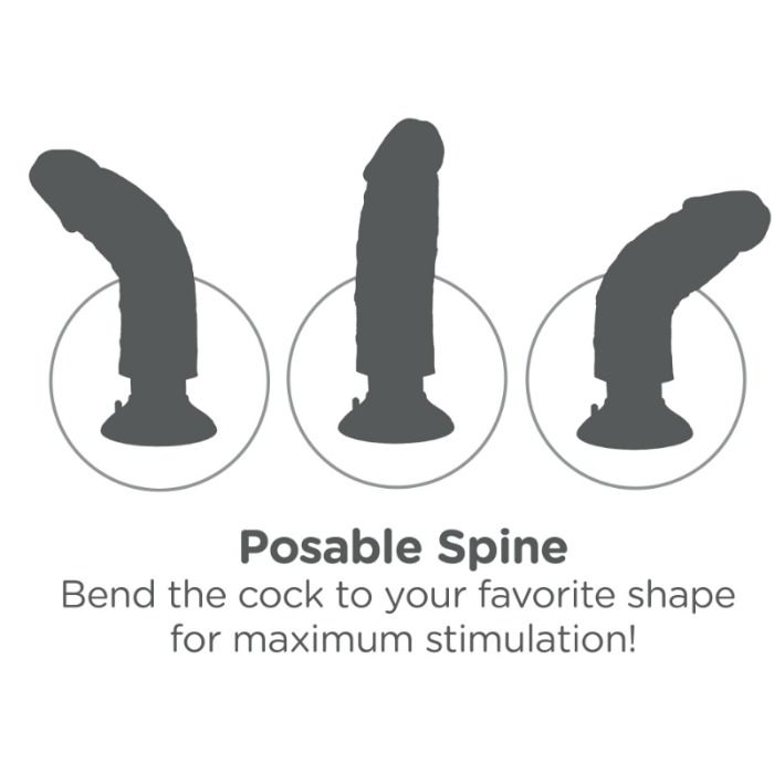 KING COCK - DILDO VIBRANTE COM TESTÍCULOS 20.3 CM NATURAL 5 King cock - dildo vibrante com testículos 20. 3 cm natural - image 5