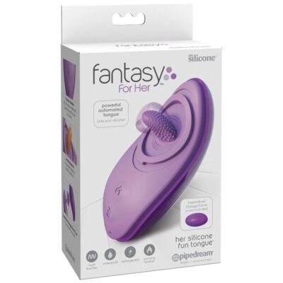 Fantasy for her - língua divertida de silicone roxa fantasy for her caliente. Pt