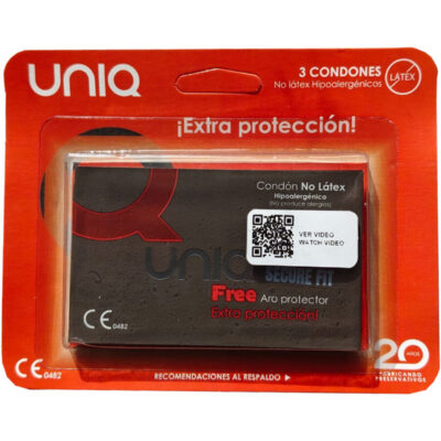 preservativos sem látex – UNIQ Preservativos sem Látex Secure Fit | Caliente.pt