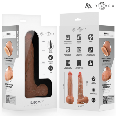 Mr intense - bruce s dildo de silicone com testículos 17,8 cm -ø- 4 cm - image 8