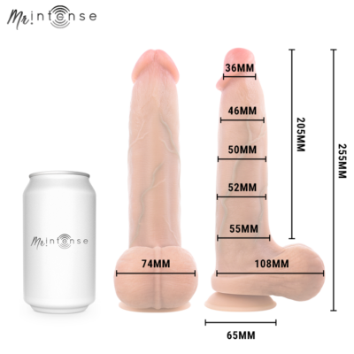 Mr intense - bruce xl dildor de silicone com testículos 25,5 cm -ø- 5,5 cm - image 5