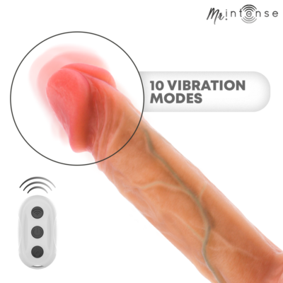 Mr intense - vibrador logan de silicone com efeito de calor e controle remoto 20 cm -ø- 4,1 cm - image 5
