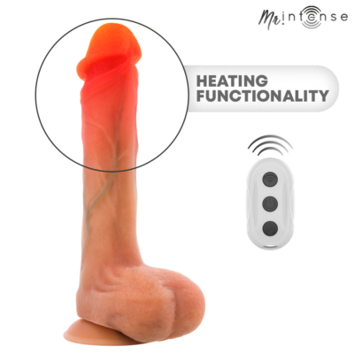 Mr intense - bradley vibrador de silicone com efeito de aquecimento e controle remoto 21 cm - ø - 4,2 cm - image 6