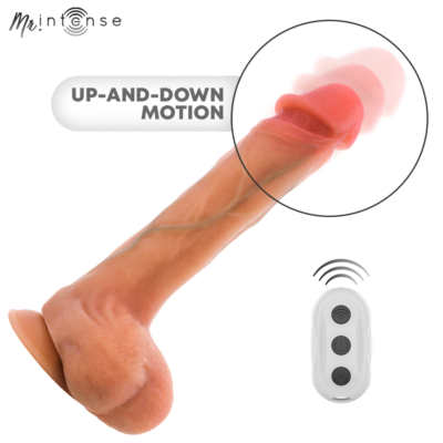 Mr intense - bradley vibrador de silicone com efeito de aquecimento e controle remoto 21 cm - ø - 4,2 cm - image 4