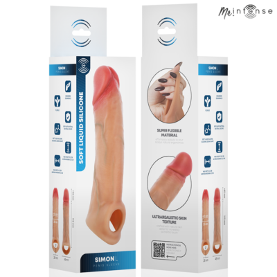 Mr intense - capa de silicone para pênis simon l 16 cm -ø- 4,5 cm mr. Intense penis accessories caliente. Pt