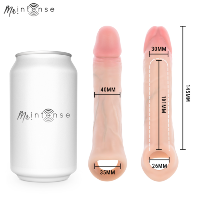 Mr intense - capa de silicone para pênis com vibrador arnold m e controle remoto 14,5 cm -ø- 4 cm mr. Intense penis accessories caliente. Pt