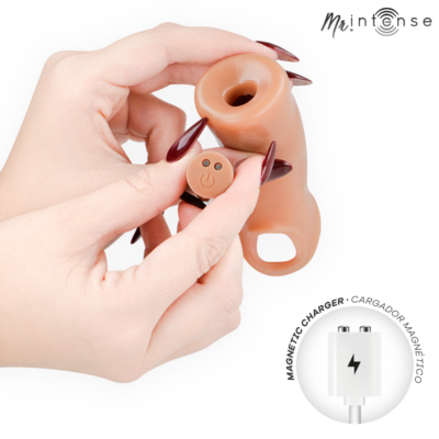 Mr intense - capa de silicone para pênis vibrador arnold l com controle remoto 16 cm -ø- 4,5 cm mr. Intense penis accessories caliente. Pt