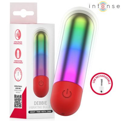 Alternative view of INTENSE - DEBBIE RAINBOW CLITORIS VIBRATÓRIO BULLET