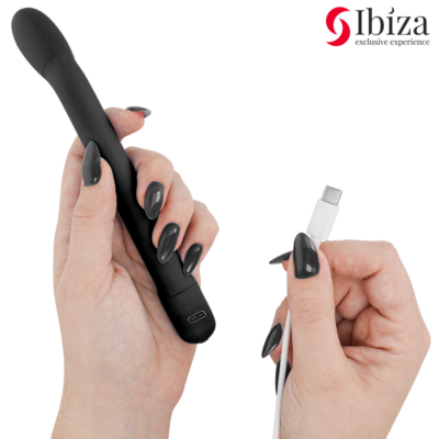 Alternative view of ibiza - vibrador de ponto g preto com vibração