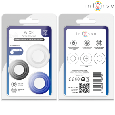 Intense - conjunto de 3 anéis penianos em cores variadas intense for him caliente. Pt