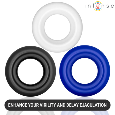 Intense - conjunto de 3 anéis penianos em cores variadas intense for him caliente. Pt