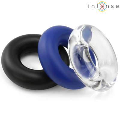 Intense - conjunto de 3 anéis penianos em cores variadas intense for him caliente. Pt