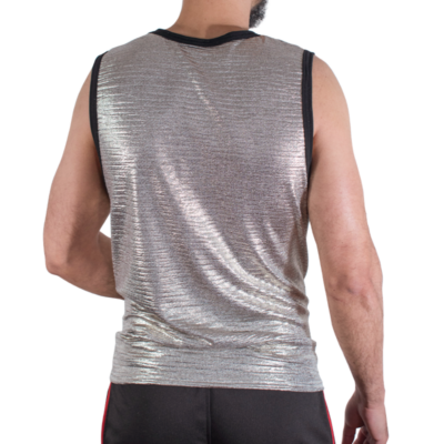 Macho - camiseta com glitter fino tamanho s/m - image 3