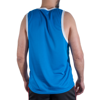 Macho - cmv002 camiseta azul de ginástica tamanho l/xl - image 3