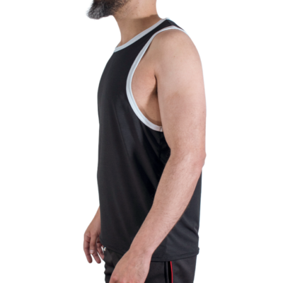 Alternative view of MACHO - CMV004 CAMISETA PRETA DE GINÁSTICA TAMANHO S/M