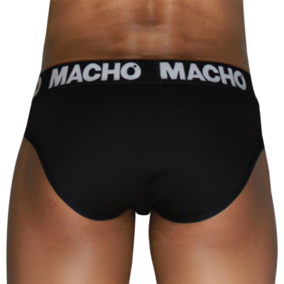 Macho - mch007 slip clássico preto + preto m - image 3