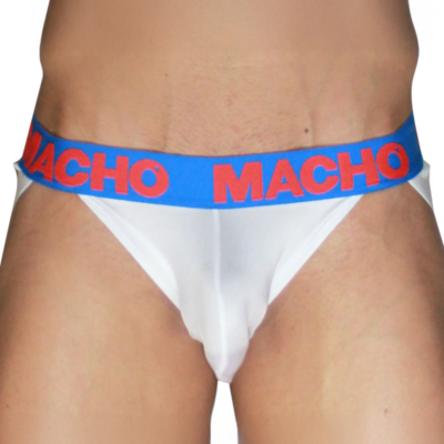 MACHO - MX29AZ CUECA BRANCA + AZUL ESCURO XL