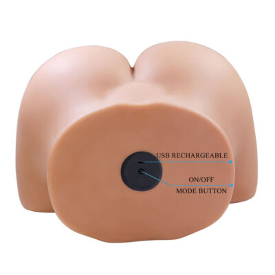 Crazy bull - julia xxl masturbador vibratório duplo vaginal e anal flesh crazy bull caliente. Pt