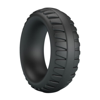 Crazy bull - anel peniano de silicone texturizado merritt preto crazy bull caliente. Pt