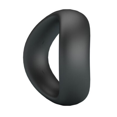 Crazy bull - anel peniano ergonômico de silicone valen preto crazy bull caliente. Pt