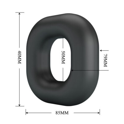 Crazy bull - anel peniano de silicone super macio walden preto crazy bull caliente. Pt