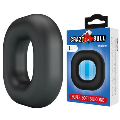 CRAZY BULL - ANEL PENIANO DE SILICONE SUPER MACIO WALDEN PRETO