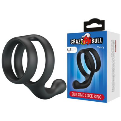 Alternative view of CRAZY BULL - ANEL DUPLO PARA PÊNIS E TESTÍCULOS YANCY PRETO