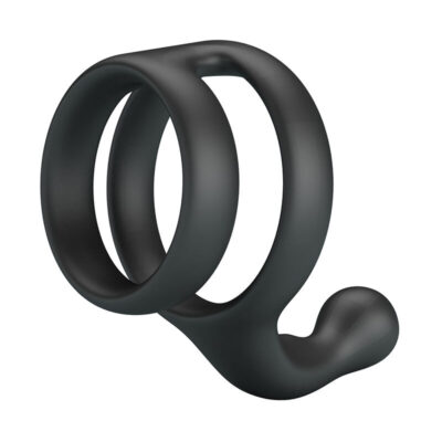 CRAZY BULL - ANEL DUPLO PARA PÊNIS E TESTÍCULOS YANCY PRETO