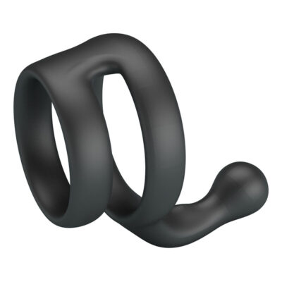Crazy bull - anel duplo para pênis e testículos yancy preto crazy bull caliente. Pt