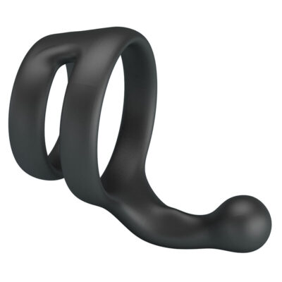 Crazy bull - anel duplo para pênis e testículos yancy preto crazy bull caliente. Pt