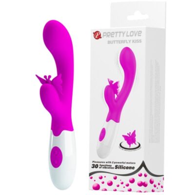 Alternative view of PRETTY LOVE - BUTTERFLY KISS VIBRADOR COELHO COM 30 FUNÇÕES ROXO