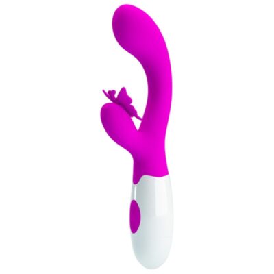 PRETTY LOVE - BUTTERFLY KISS VIBRADOR COELHO COM 30 FUNÇÕES ROXO