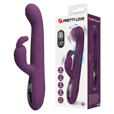 PRETTY LOVE - DEE VIBRADOR MULTIFUNCIONAL COELHO OSCILAÇÃO E PERCUSSÃO ROXO